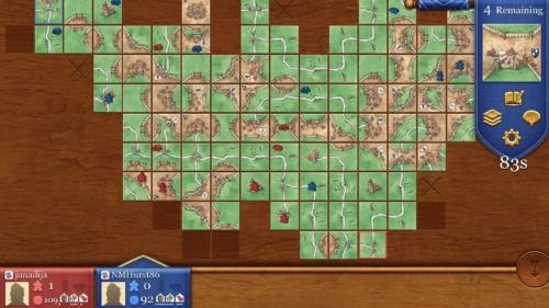 Carcassonne-peli iOSilla.
